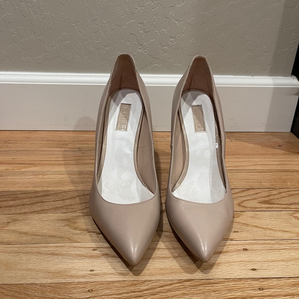 Top Shop Nude Pump Heel